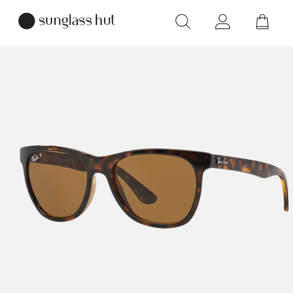 Ray-Ban Brown 4184 wayfarer unisex tortoise polarized Sunglasses